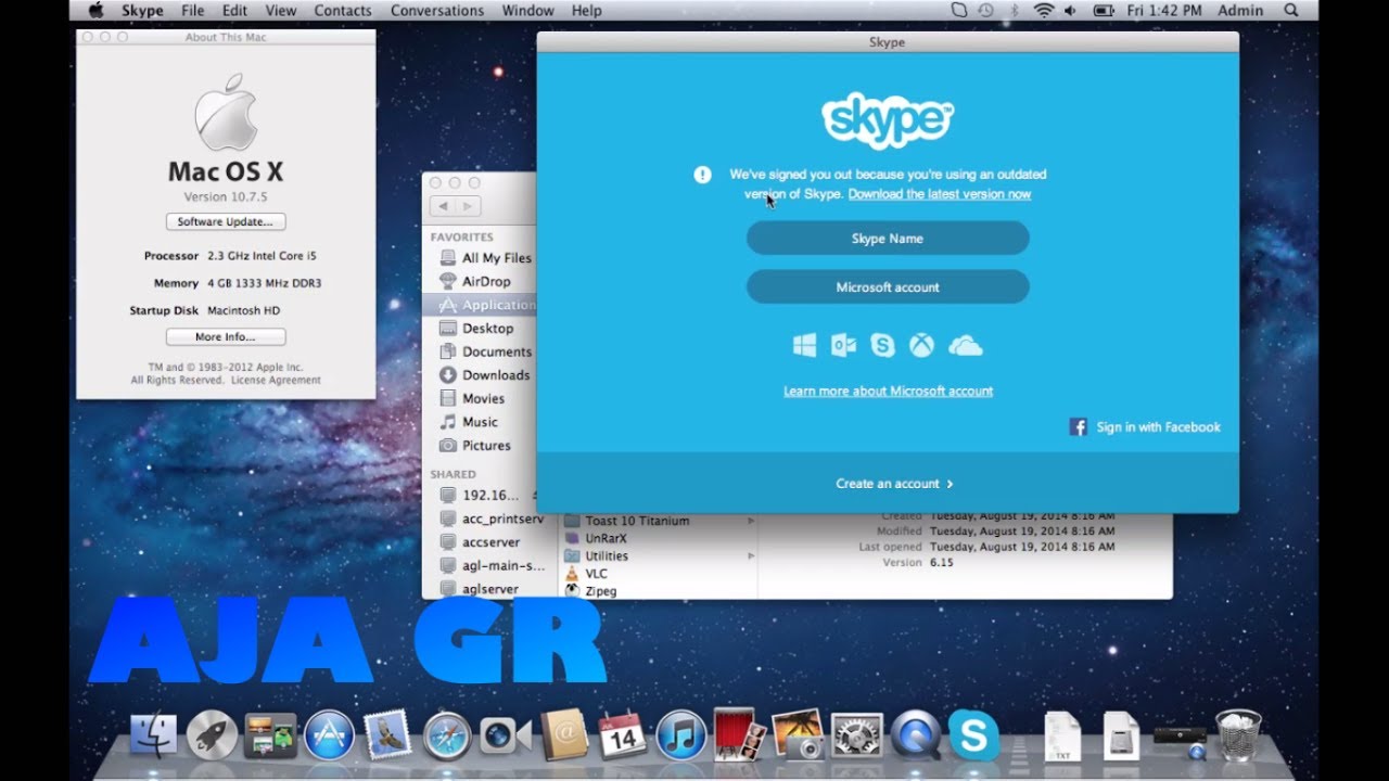 Skype for mac 10.7.5